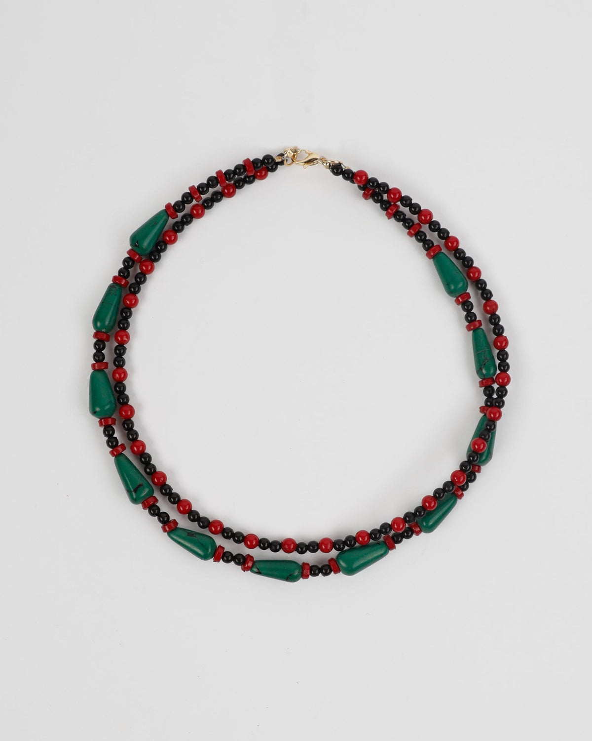 Collar Doble Africano Verde