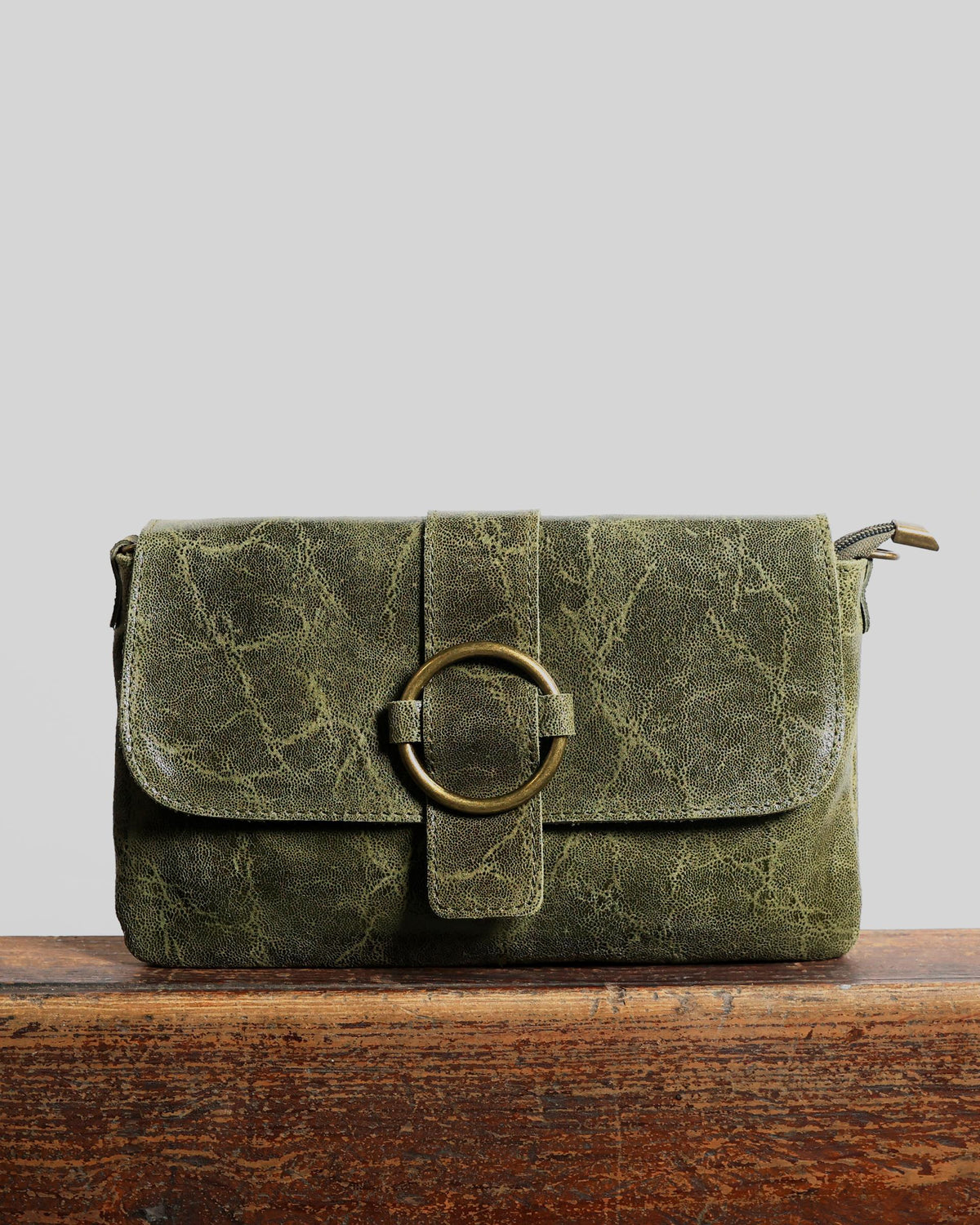 Small Green Buckle Bag
