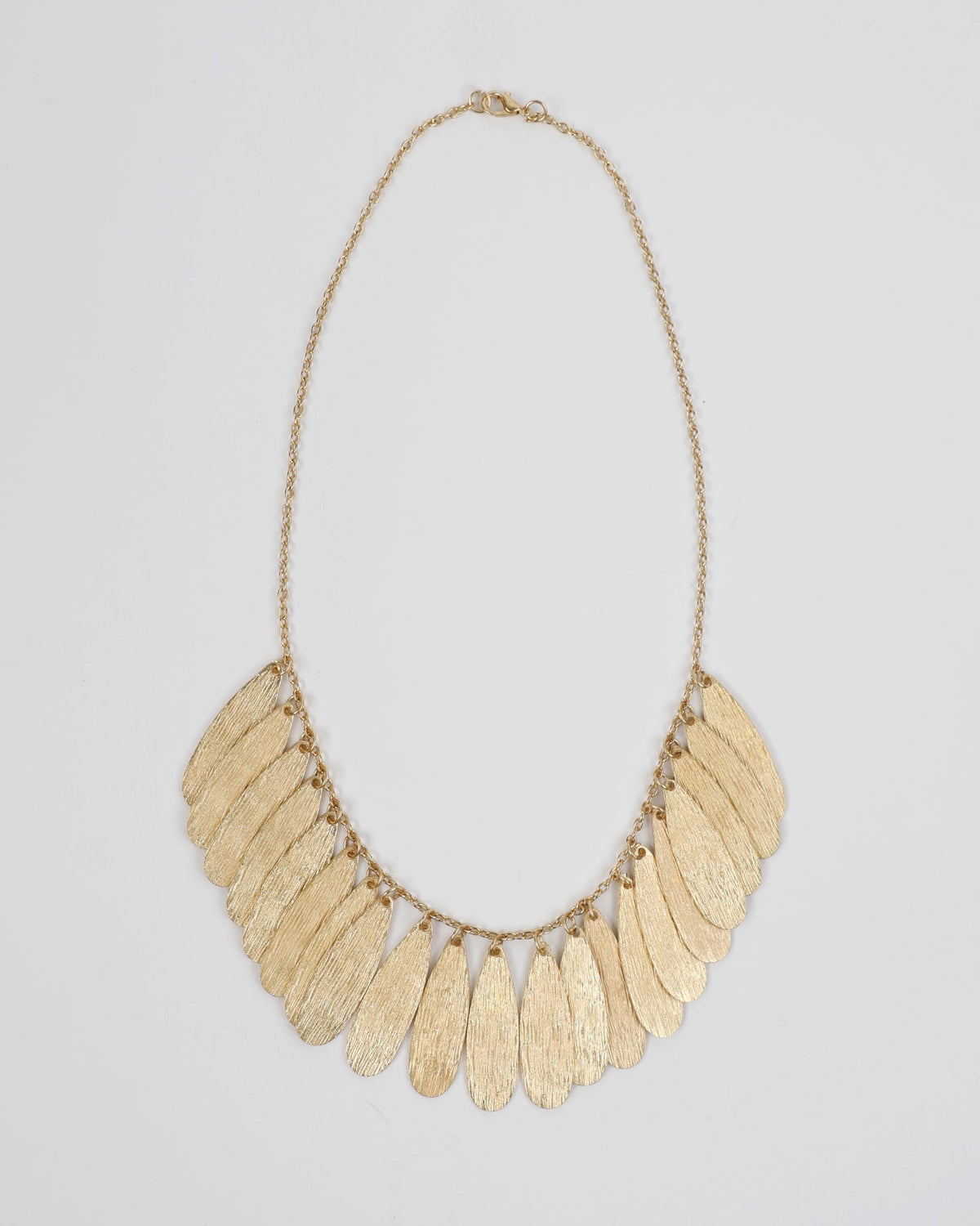 Collar Lágrimas Troquelado Oro