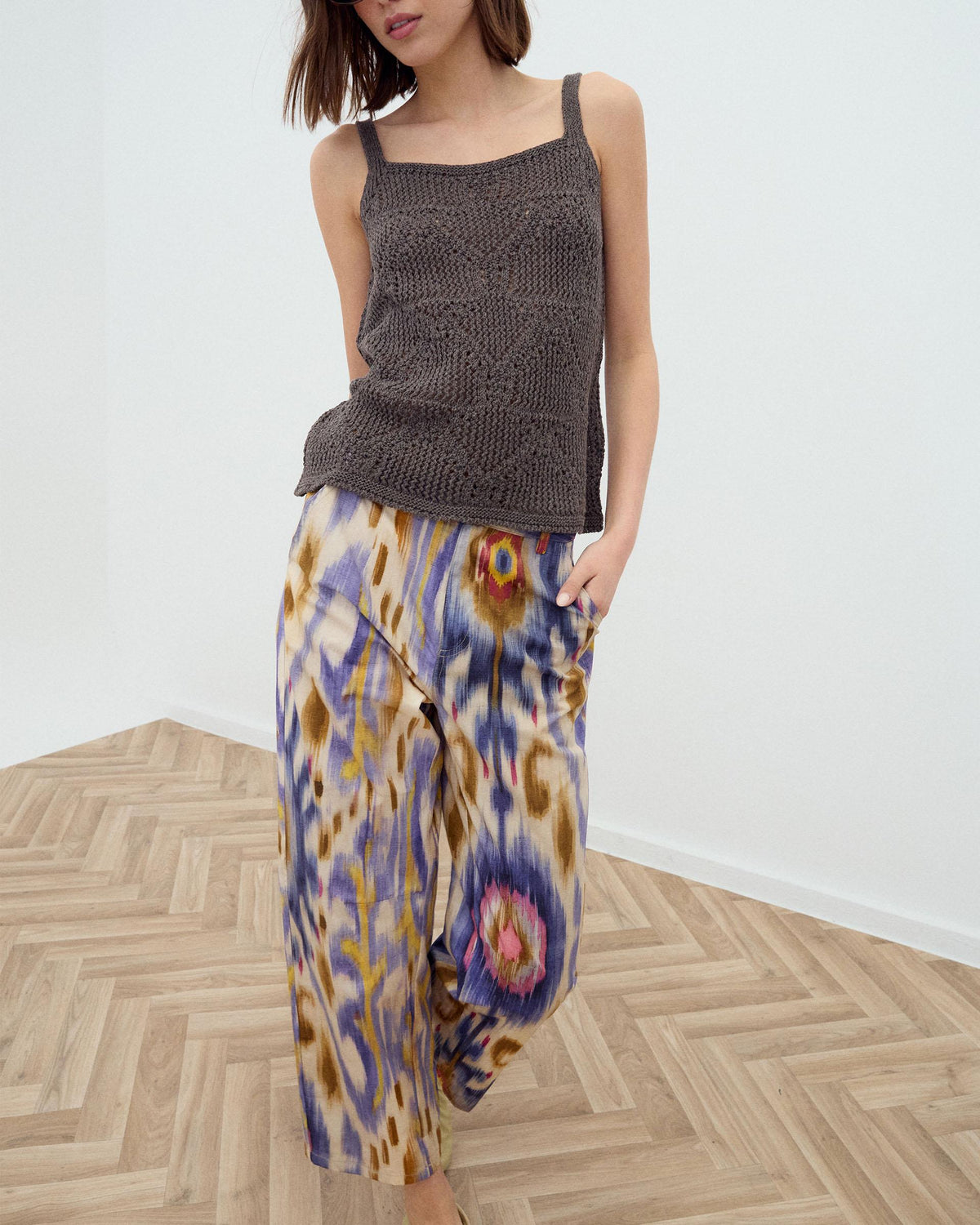 Pantalón Étnico Tie-Dye Multicolor