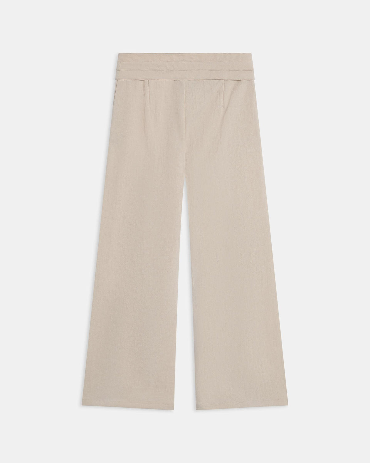 Pantalón Detalle Cinturilla Crudo
