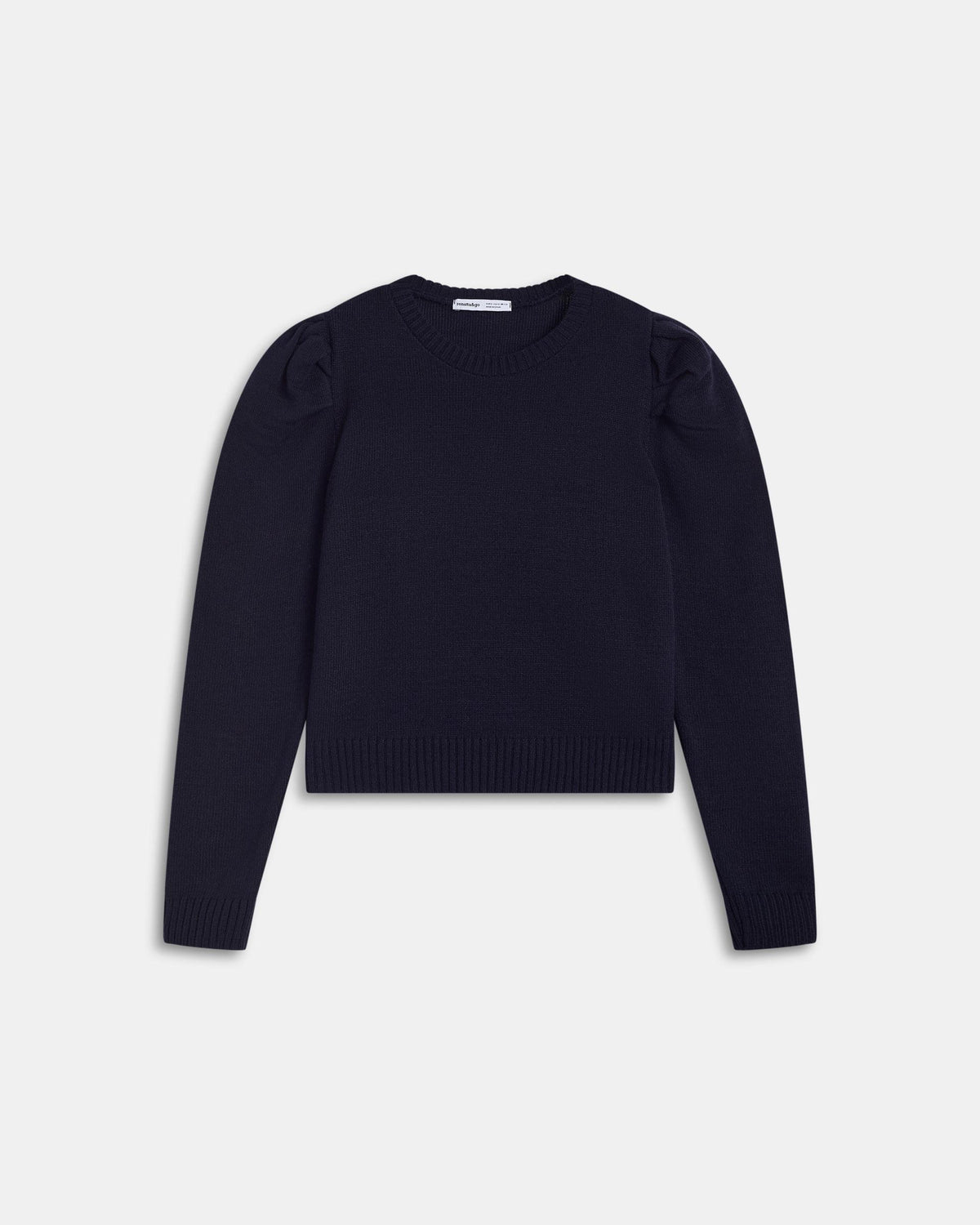 Maglione Blu Navy con Maniche a Palloncino