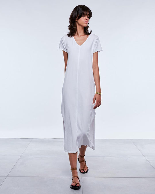 Vestido Camiseta Largo Blanco - 2