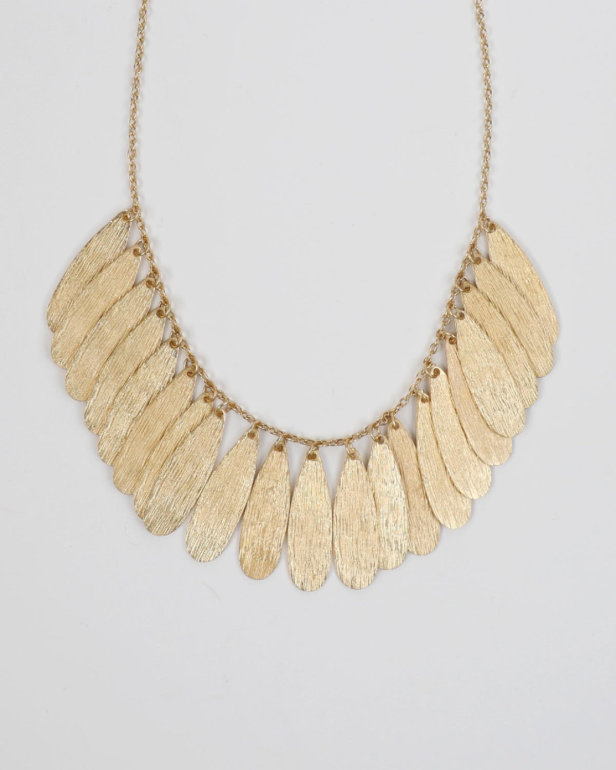 Collar Lágrimas Troquelado Oro