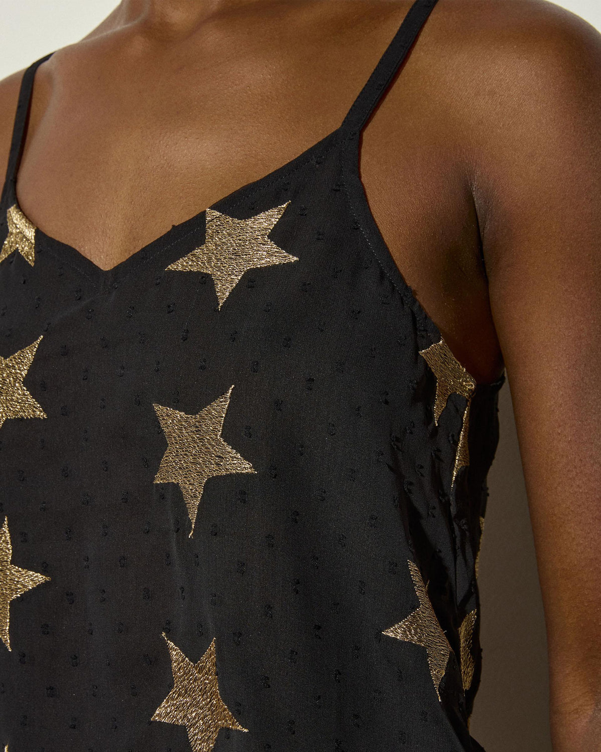Top Plumeti Estrellas Negro