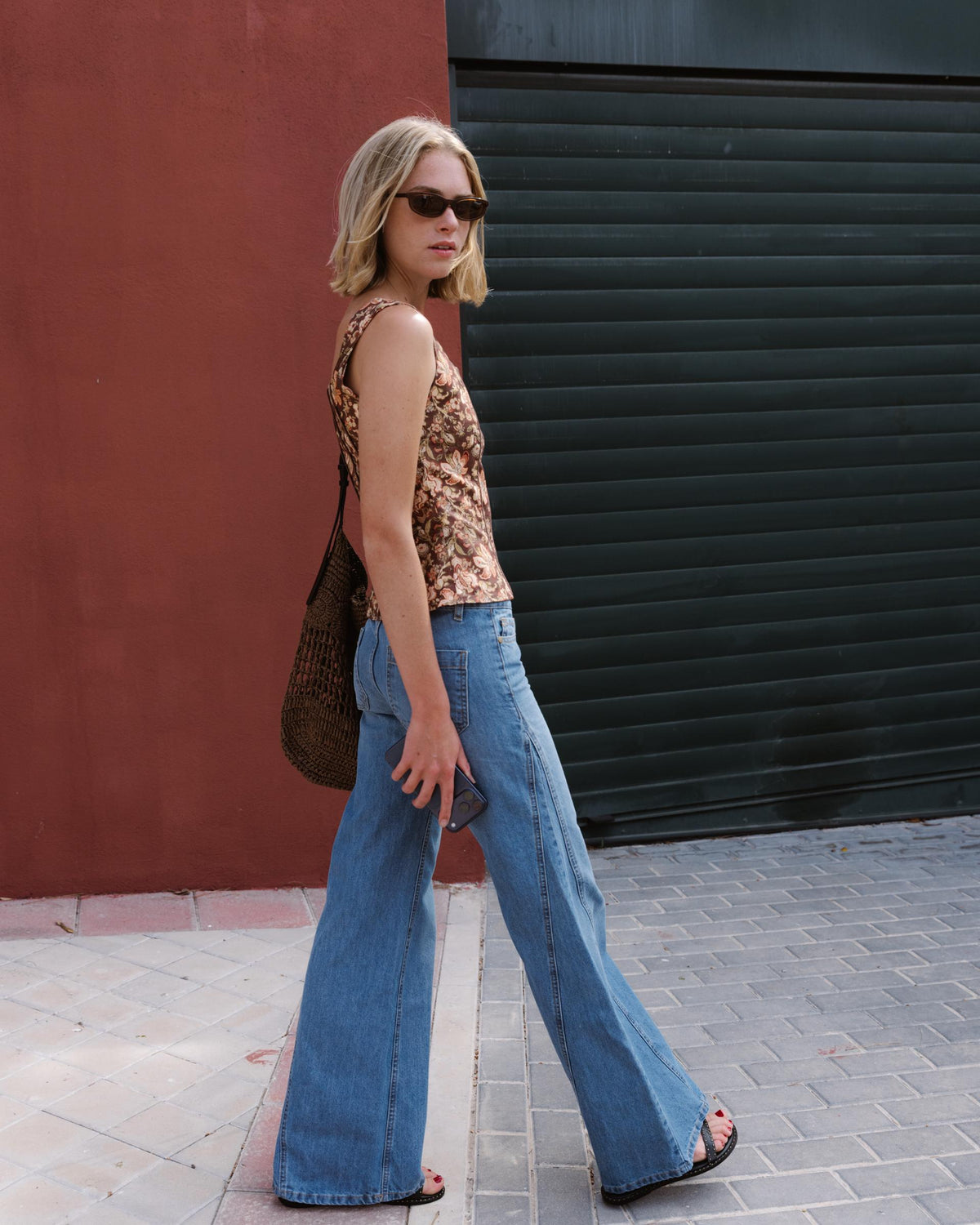 Blue Side Panel Jeans