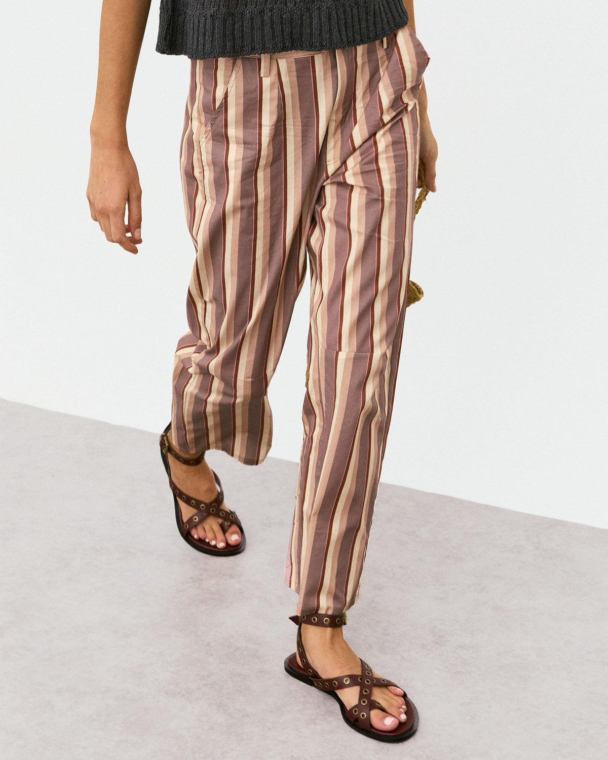 Pink Striped Trousers