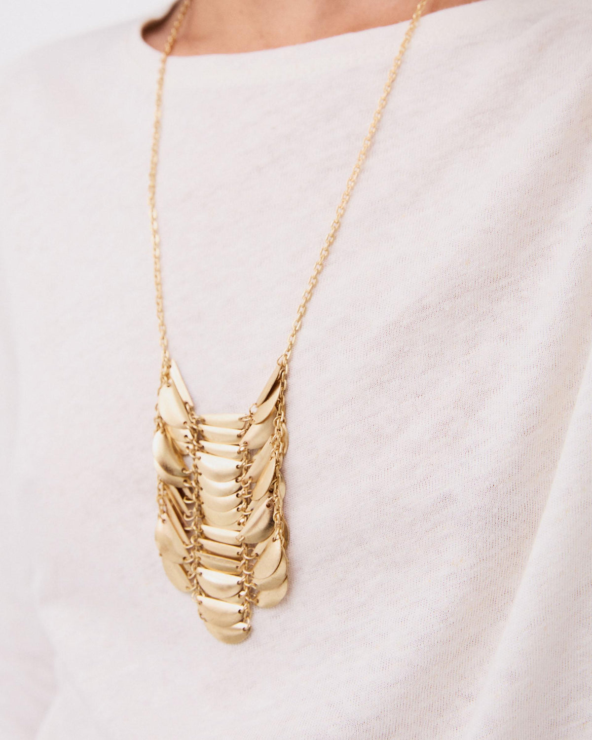 Collana a Maglia con Semicerchi Oro