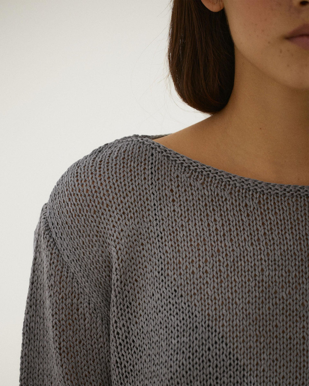 Jersey Punto Calado Gris