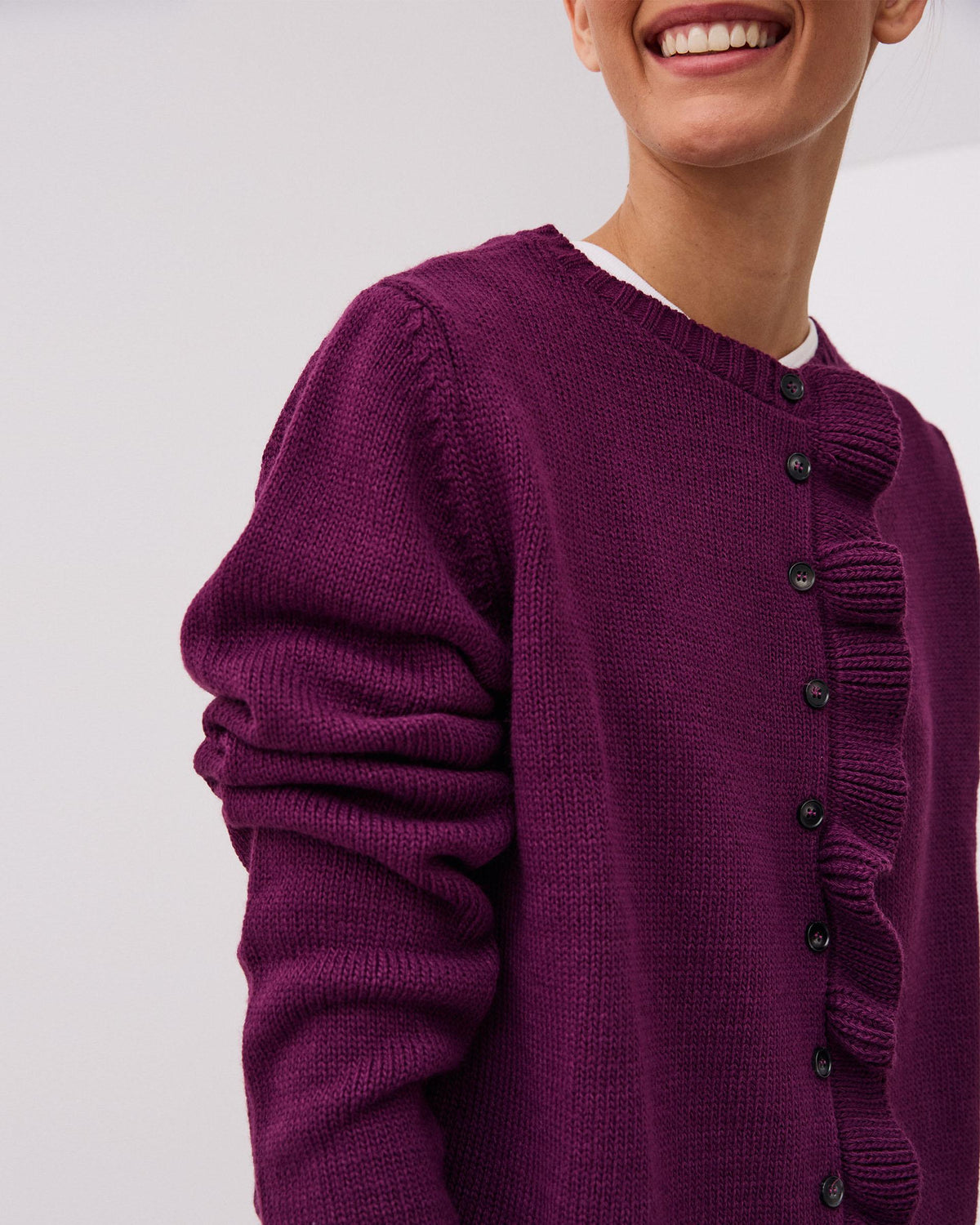 Chaqueta Volante Morada
