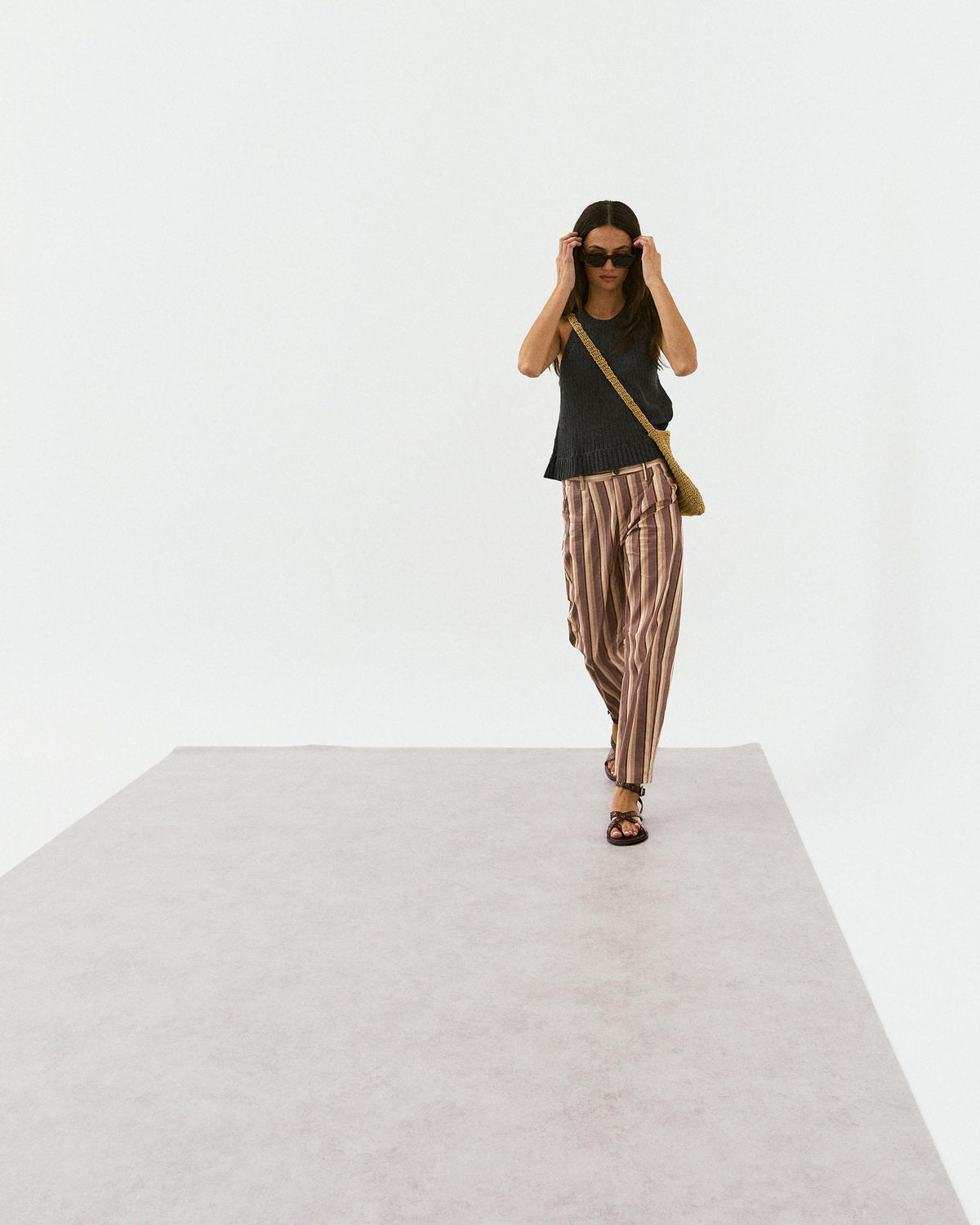 Pink Striped Trousers