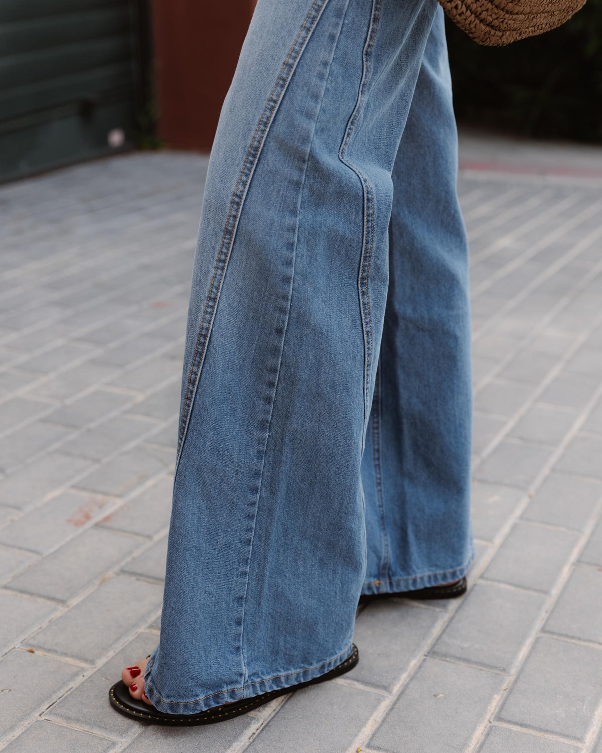 Blue Side Panel Jeans