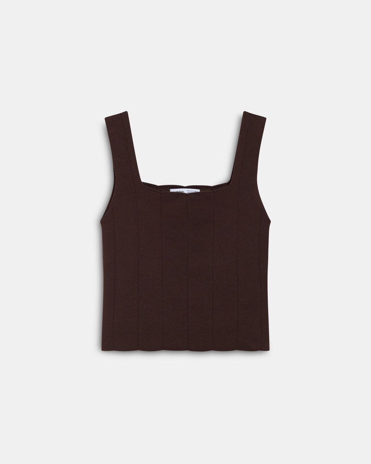 Top Corsetero Punto Marrón