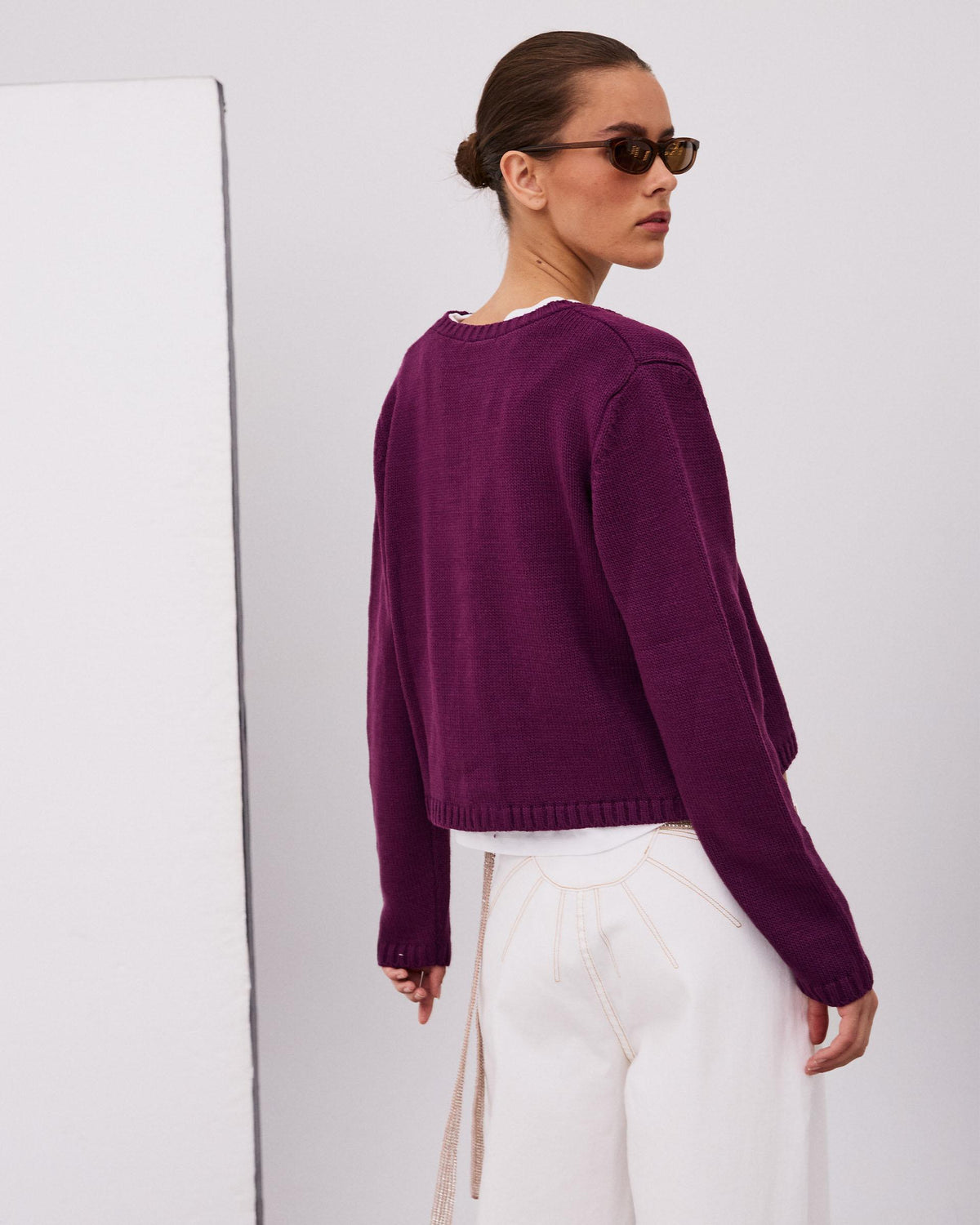 Chaqueta Volante Morada