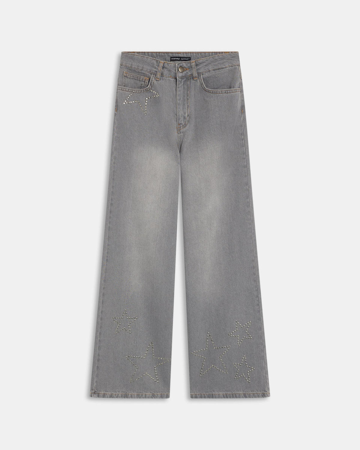 Grey Star-Studded Jeans
