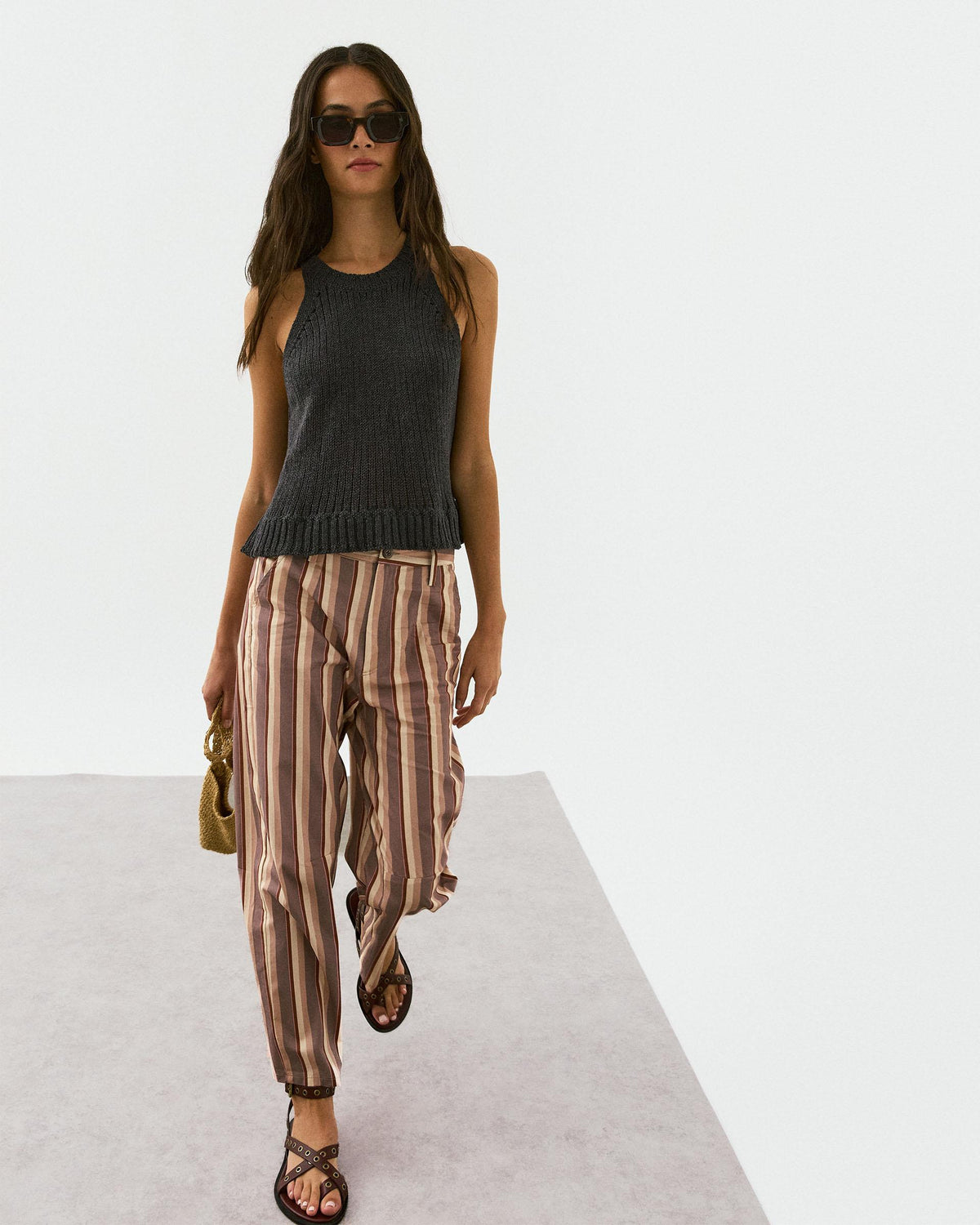 Pink Striped Trousers