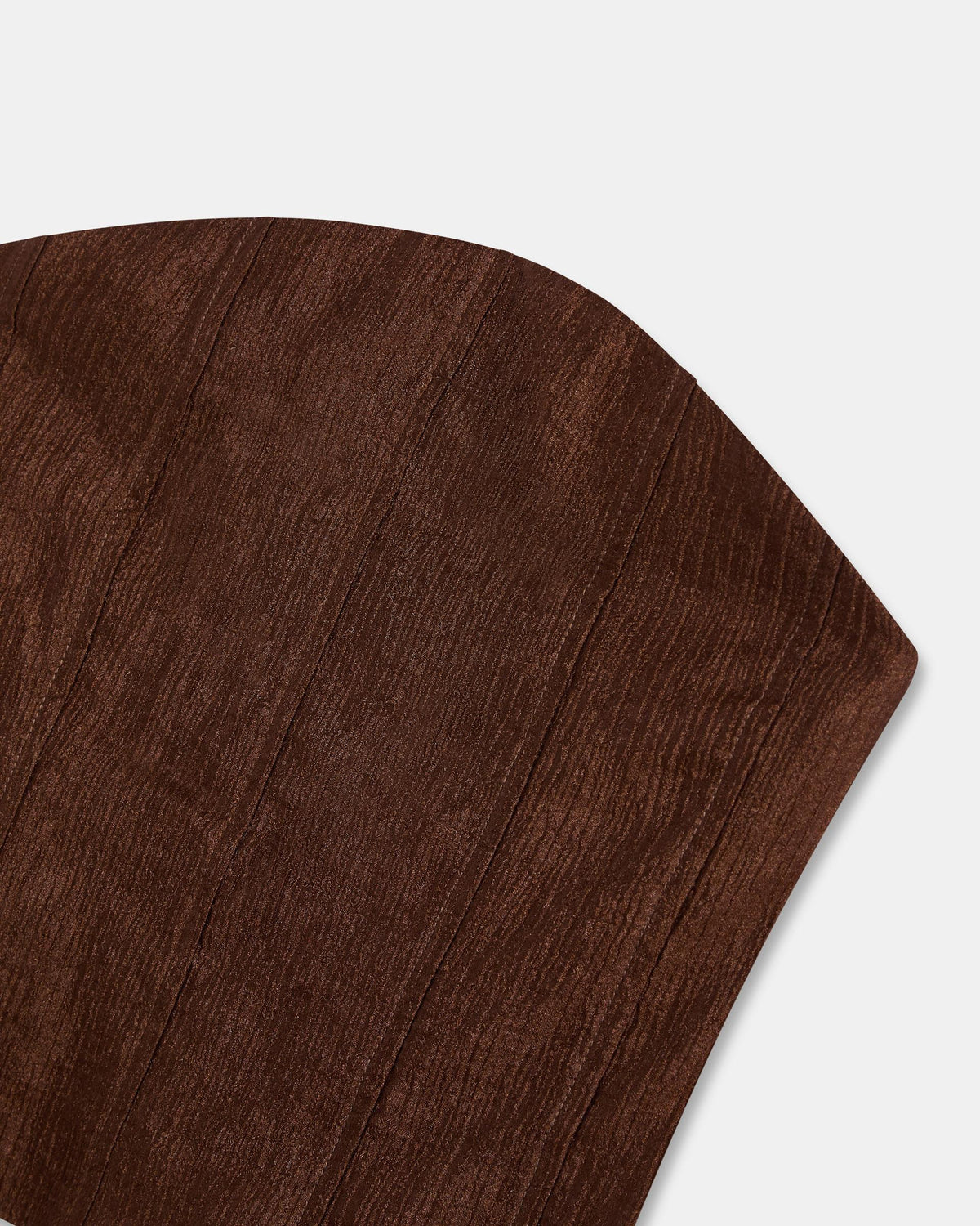 Brown Strapless Top with Seam Detail