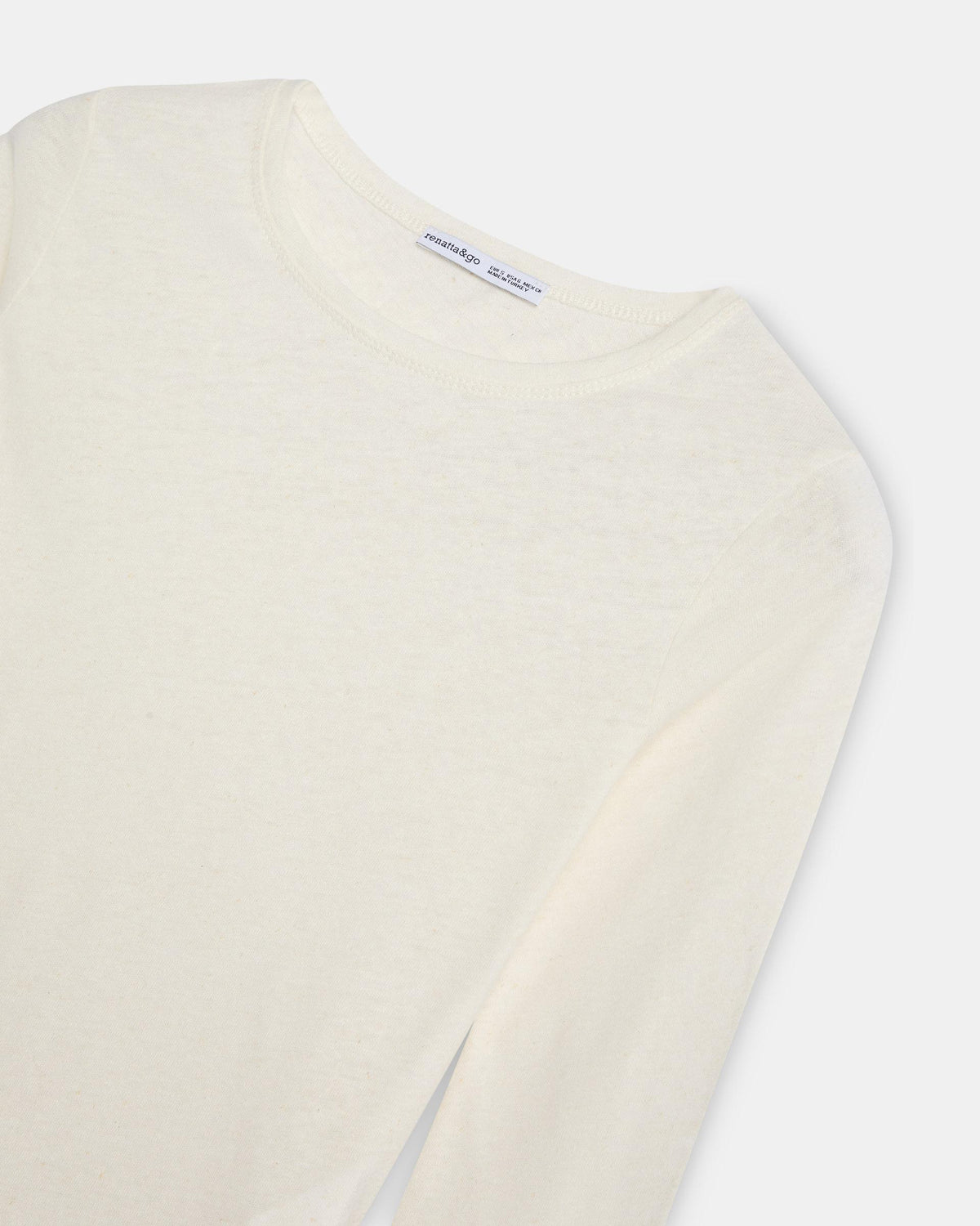 Camiseta Básica Manga Francesa Blanco