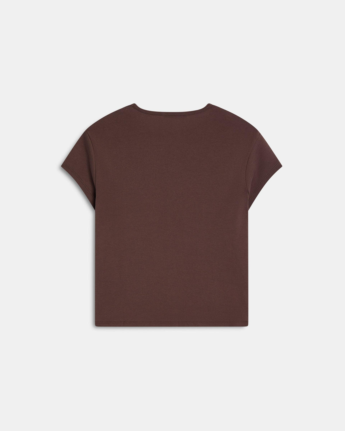 Brown Basic Short-Sleeve T-shirt