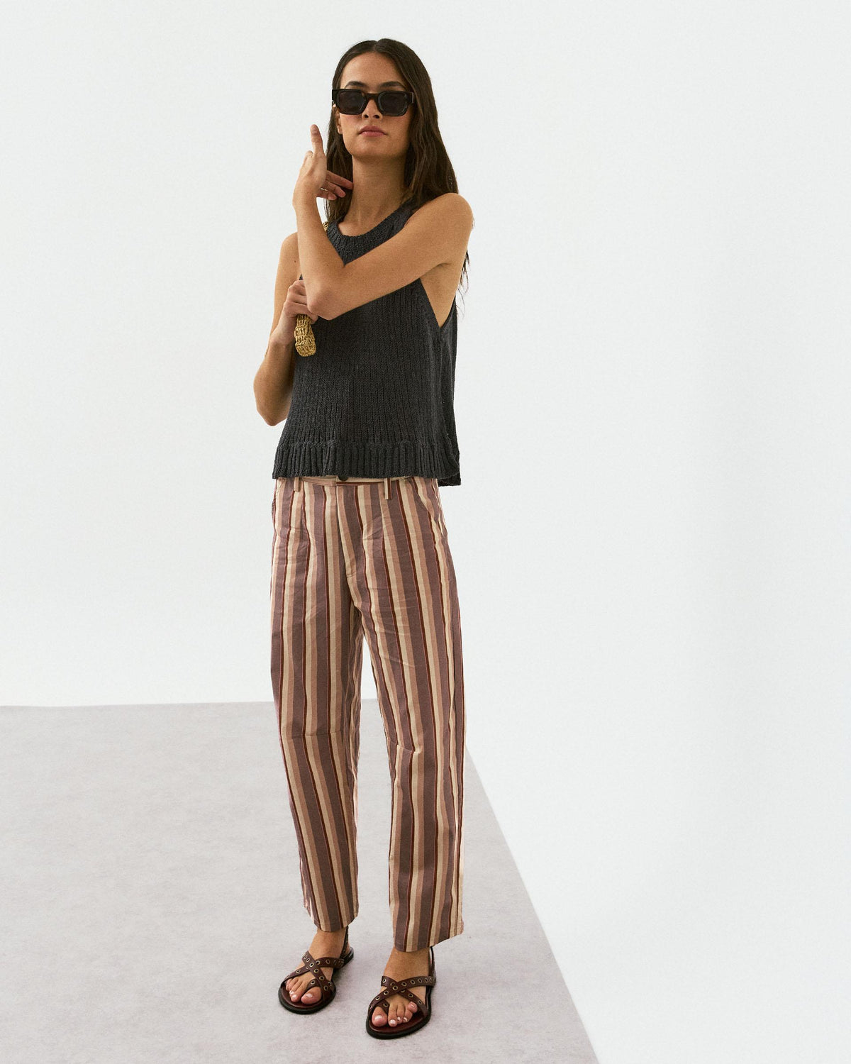 Pink Striped Trousers