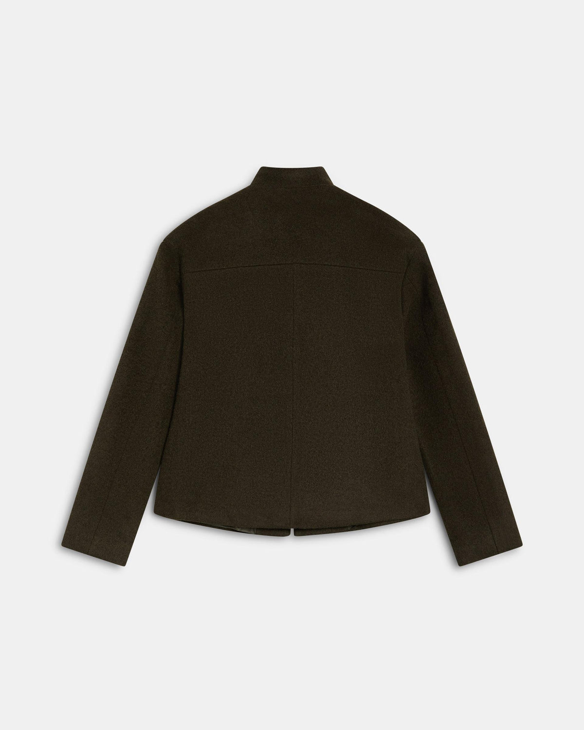 Abric Curt Drap de Llana Verd Fosc