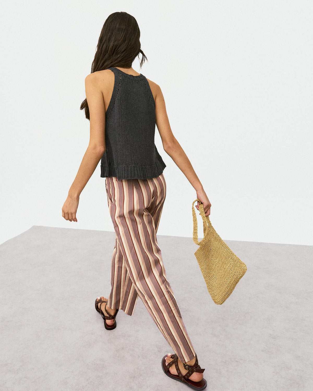 Pink Striped Trousers