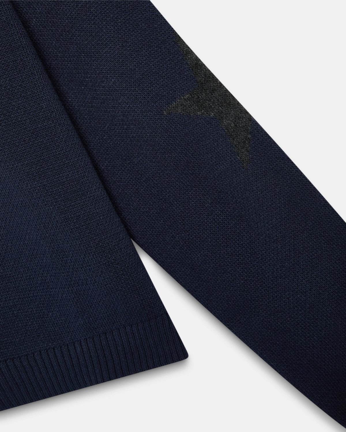 Blue Jumper with Elbow Stars