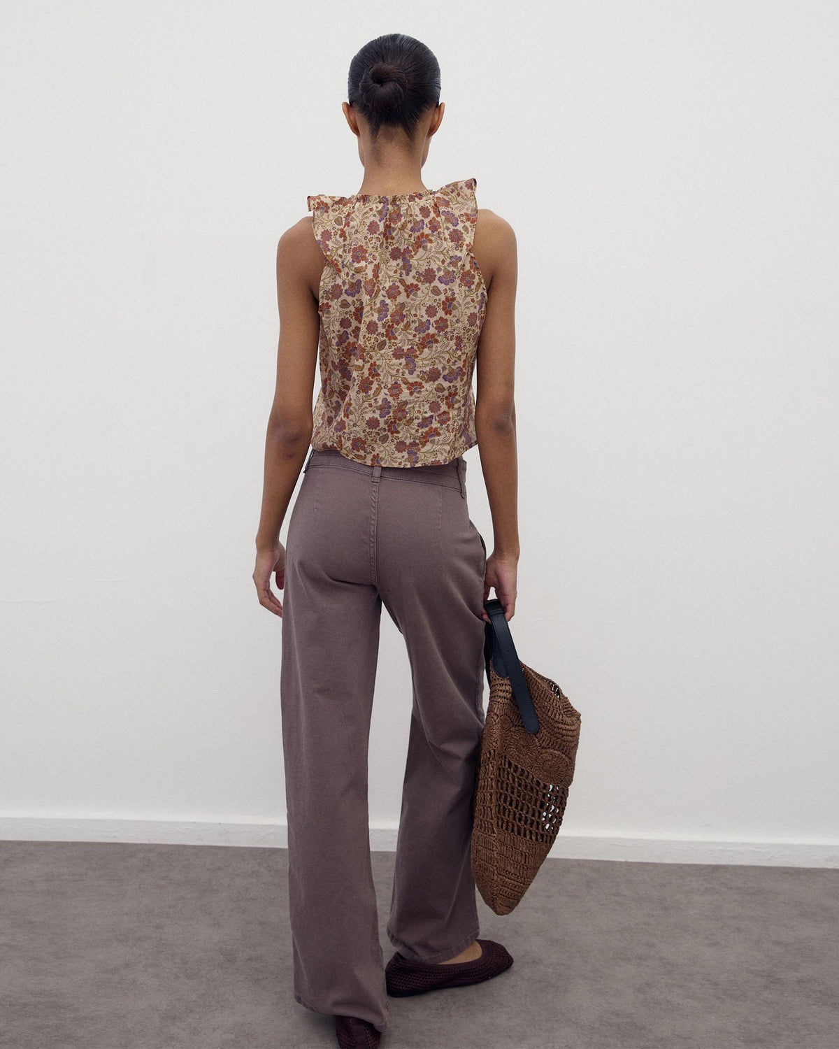Multicoloured Printed Sleeveless Top