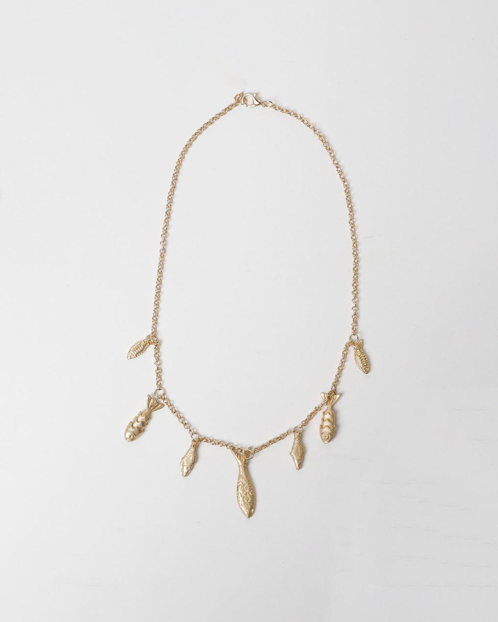 Collier Poissons Doré