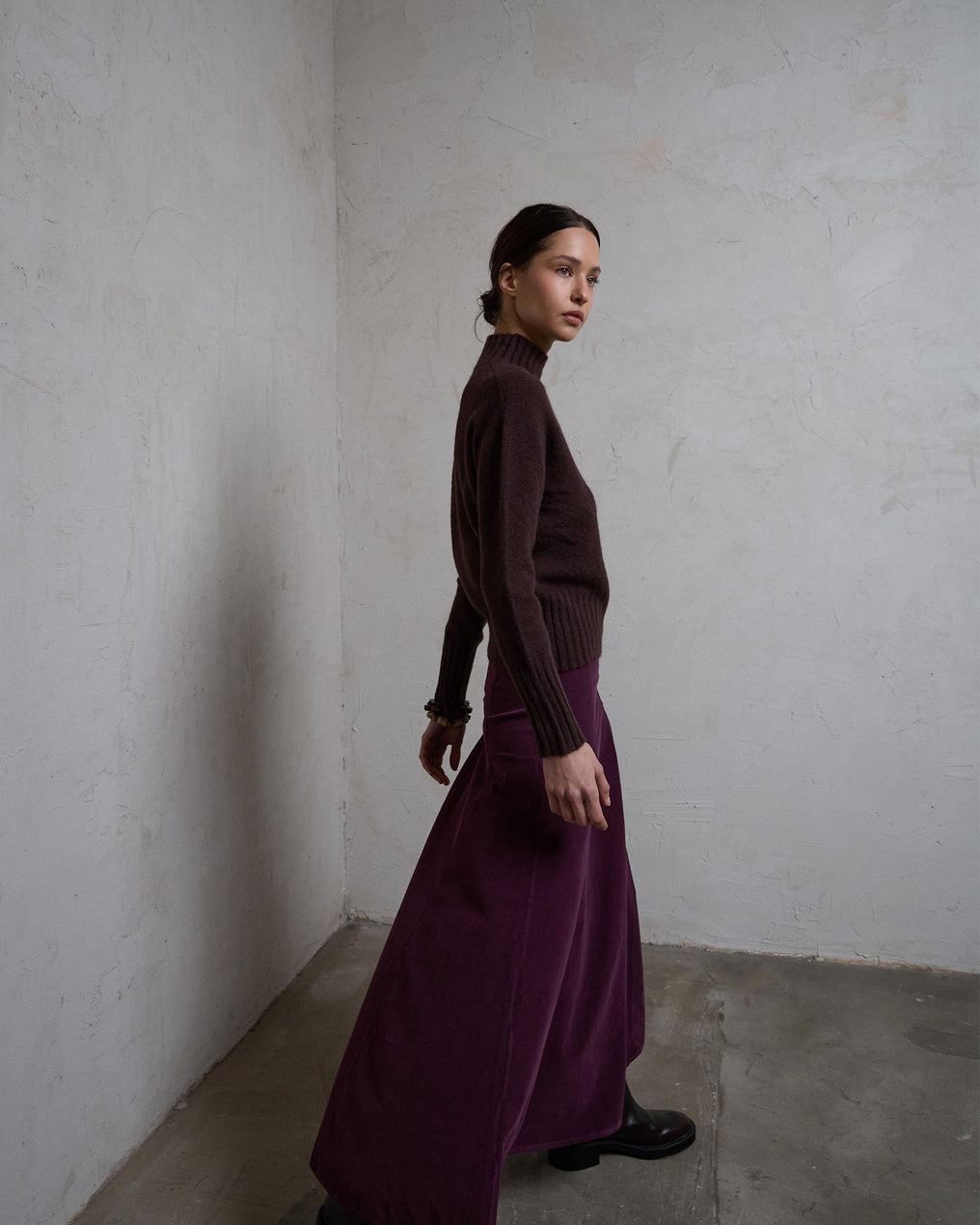 Falda Micropana Canesú Morado