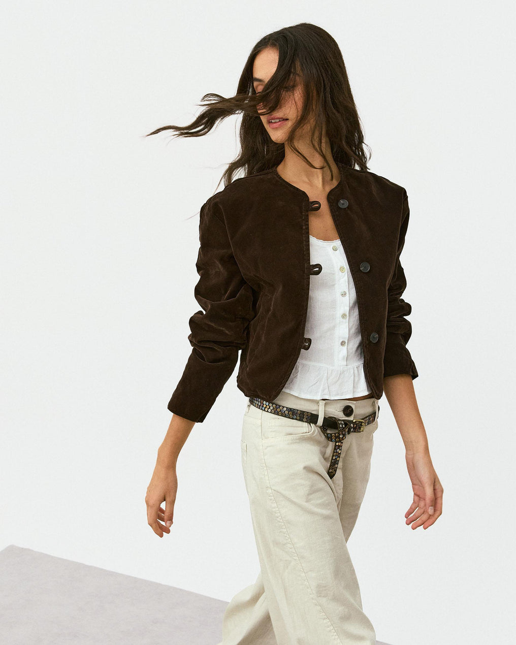 Veste Velvet Marron