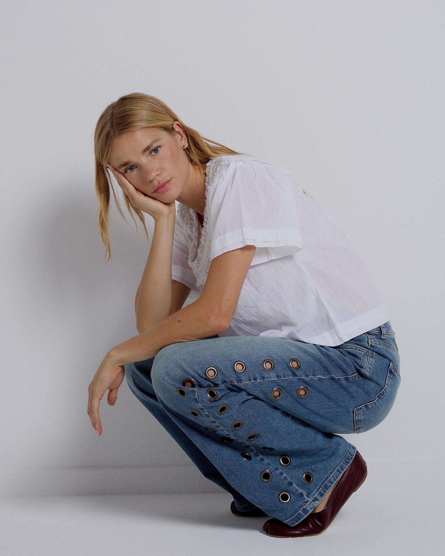 Jeans Side Rings Blue