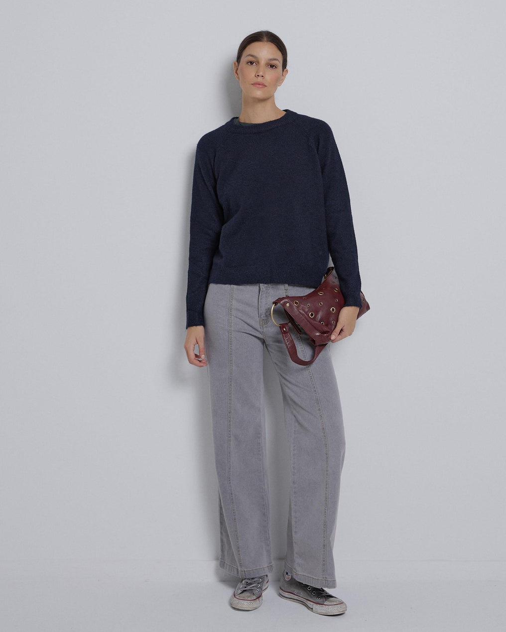 Jersey Cuello Redondo Azul Marino