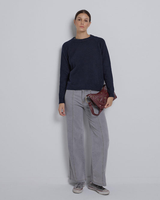 Jersey Cuello Redondo Azul Marino