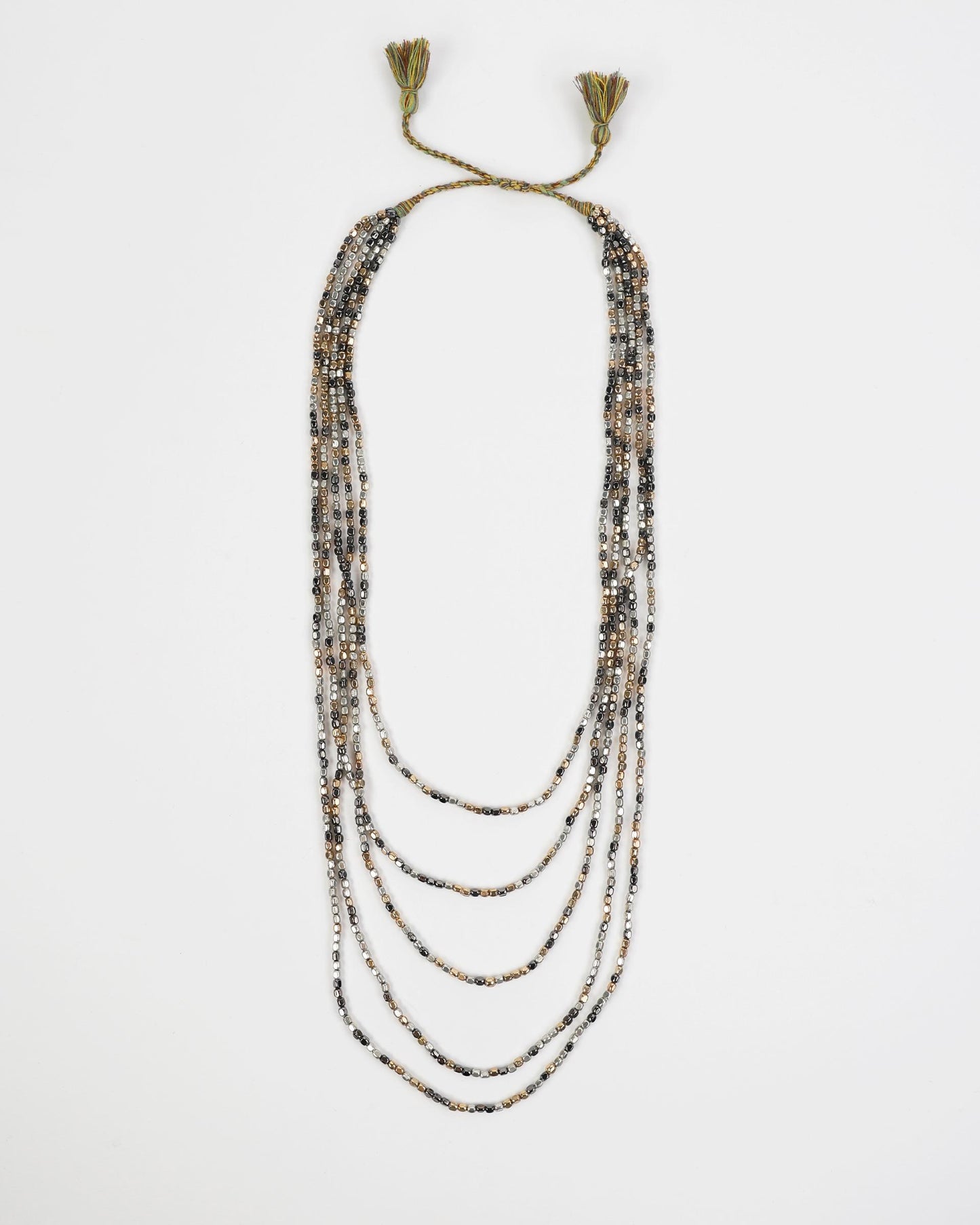 Adjustable Silver Ball Necklace