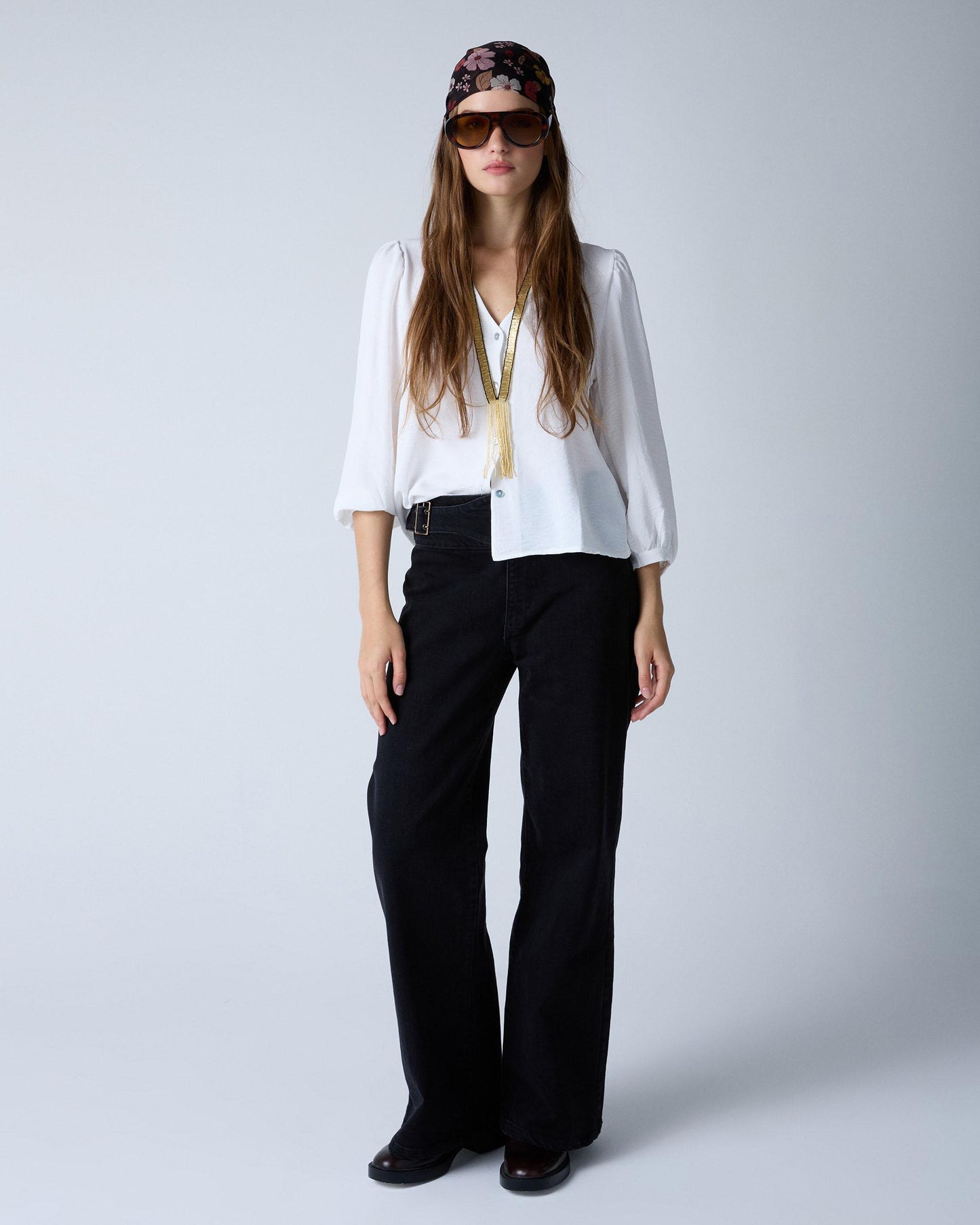 Jeans Belt Side Buckle Black