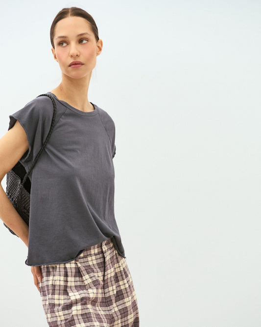 Anthracite Raglan Short Sleeve T-shirt