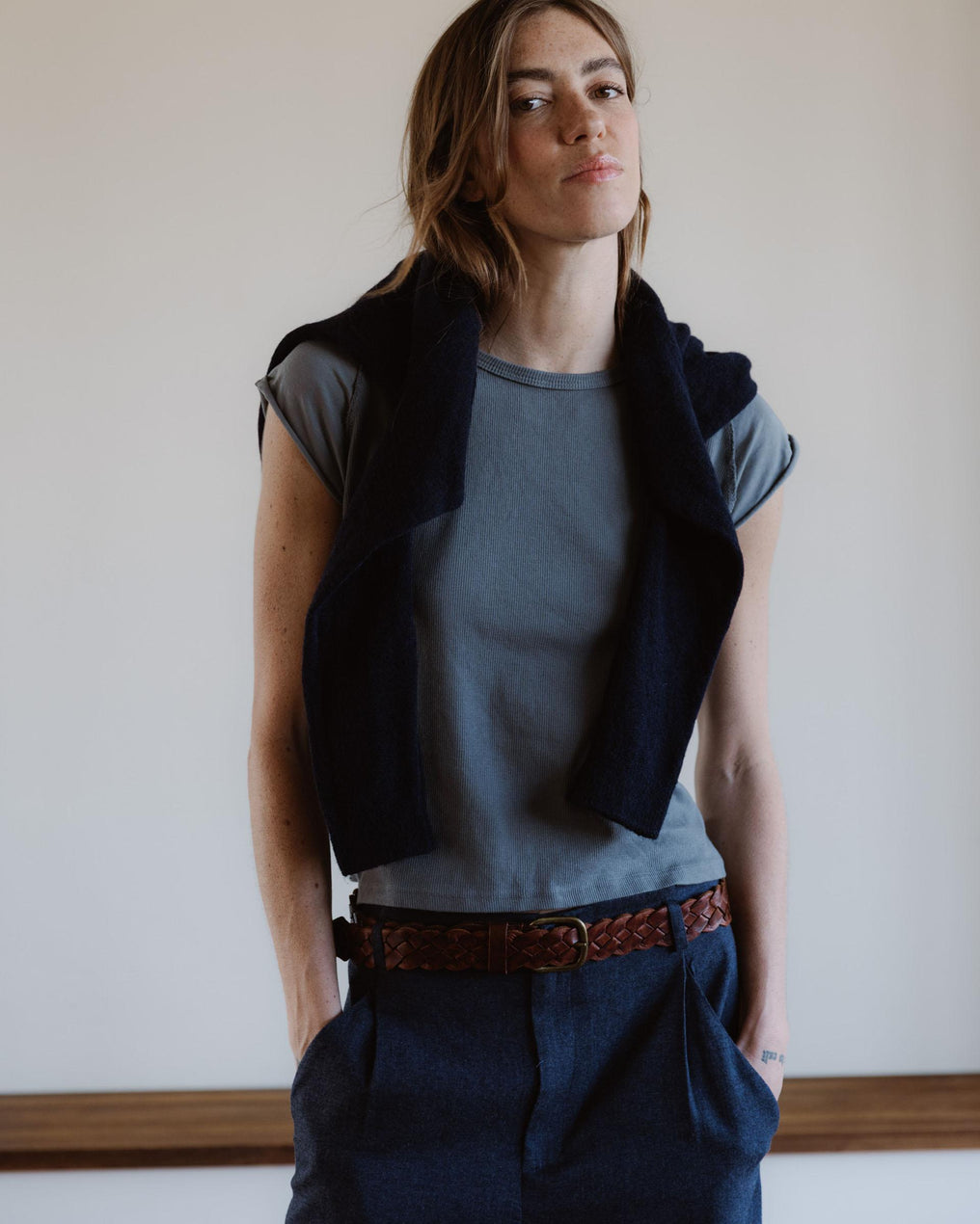 Camiseta Media Manga Ranglán Gris