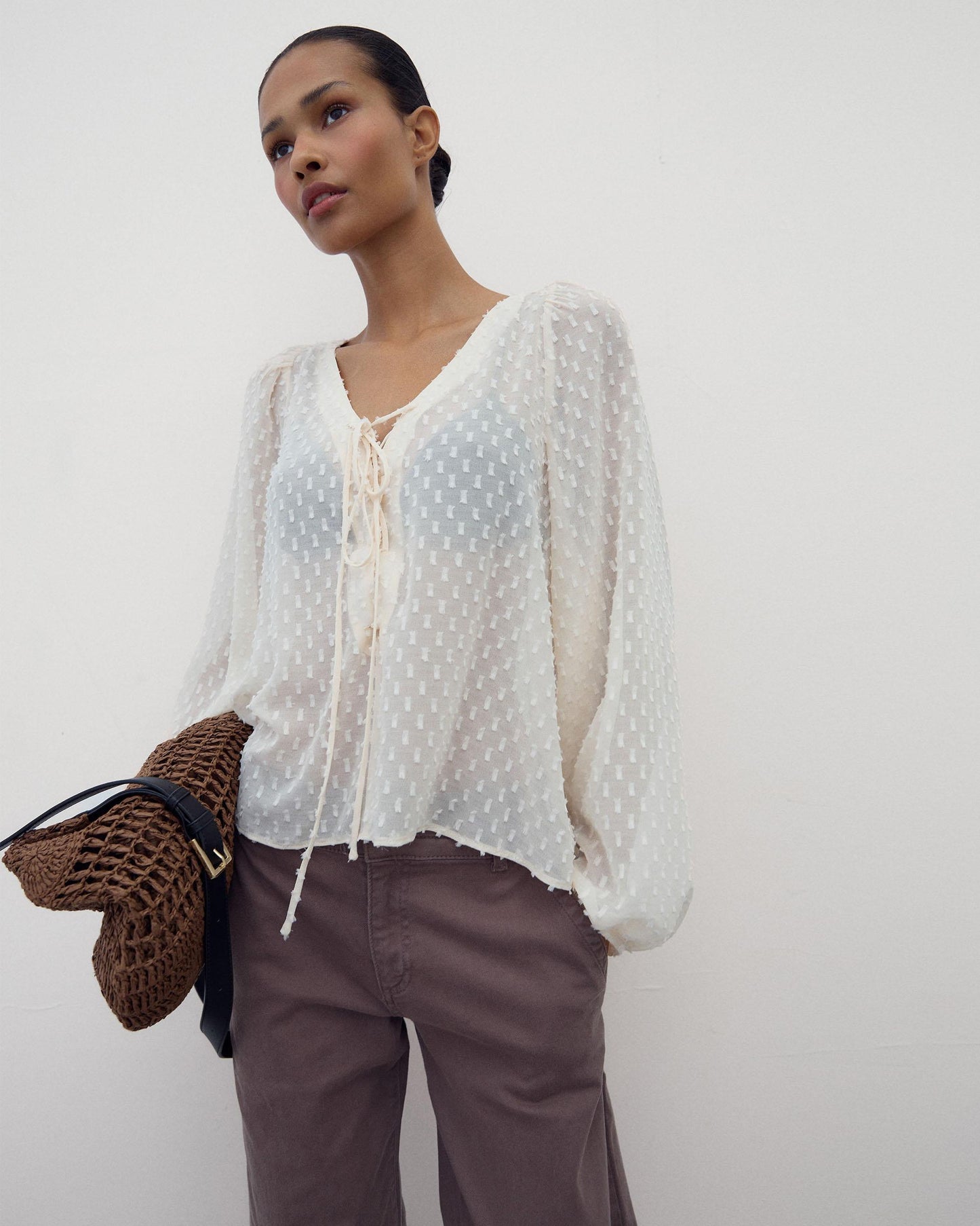 Blusa Plumeti Lazada Blanca