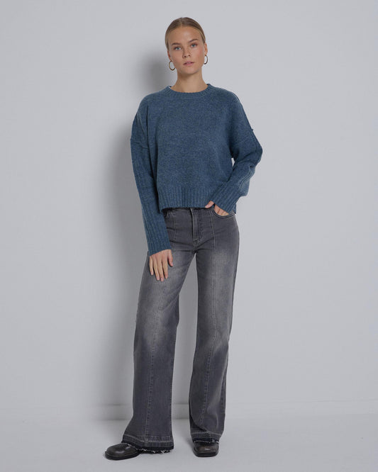 Anthracite Front Seam Jeans