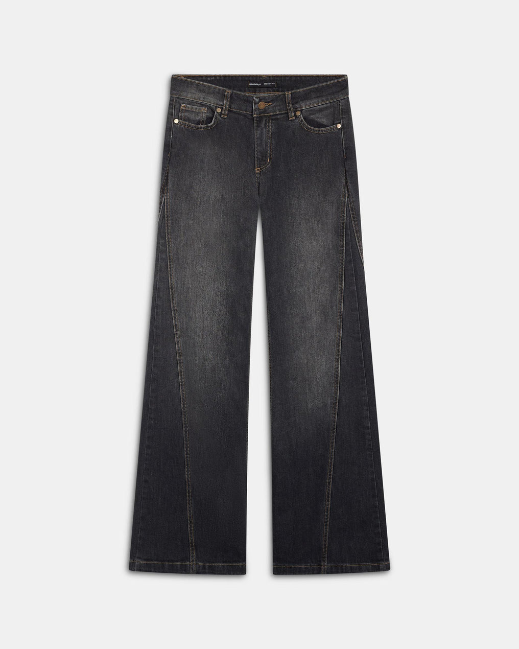 Jeans Cuñas Lateral Antracita