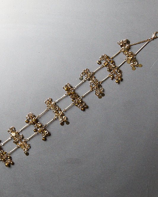 Collar Choker Piezas Oro