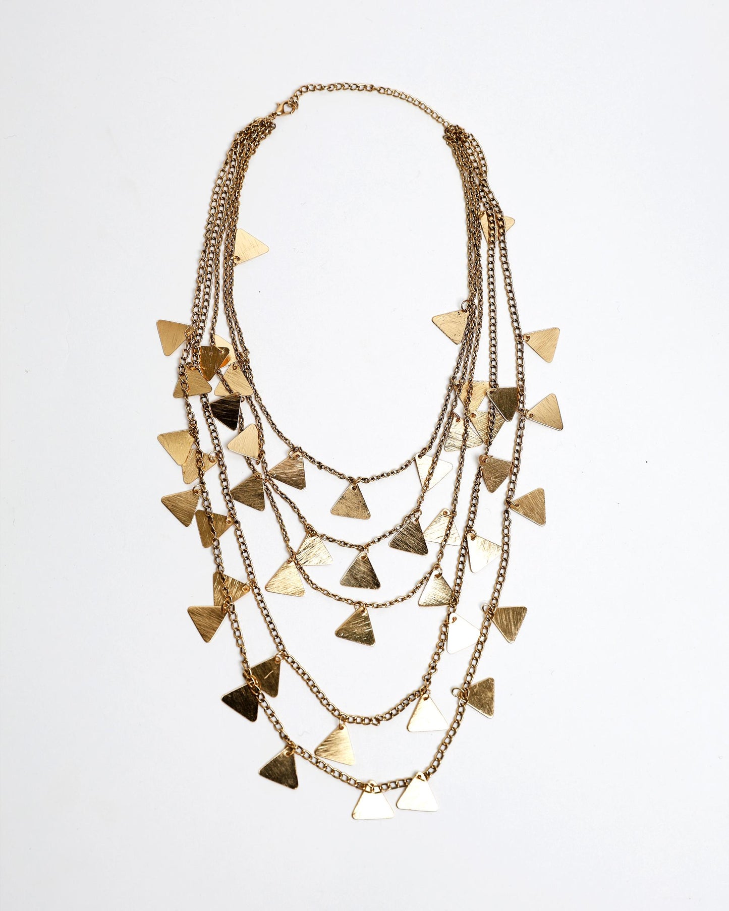 Collar Triangulos Oro