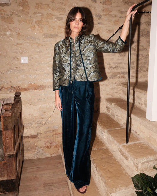 Pantalón Terciopelo Petróleo