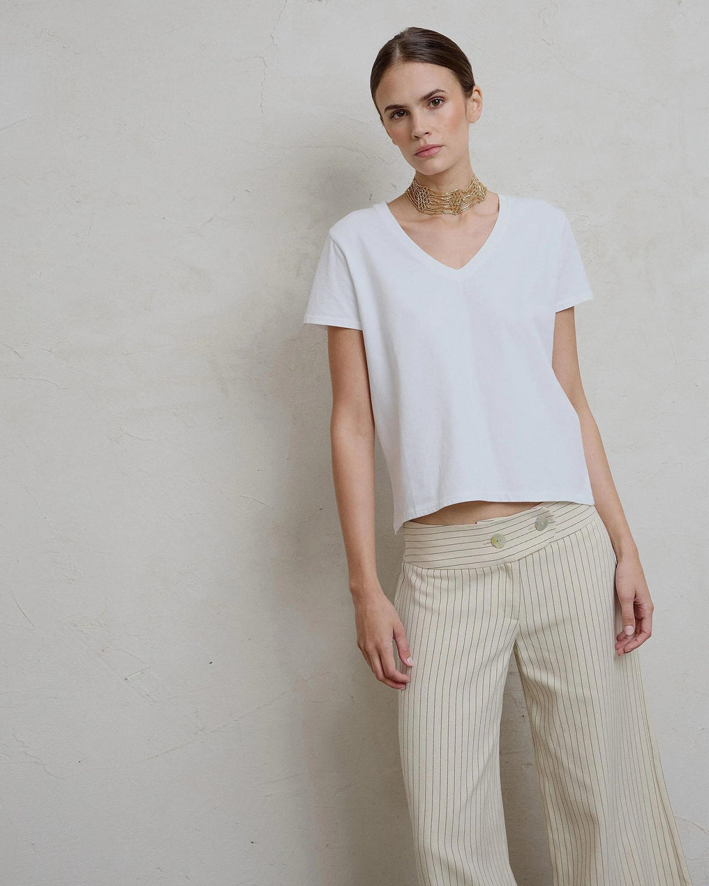 Camiseta Básica Manga Corta Blanco