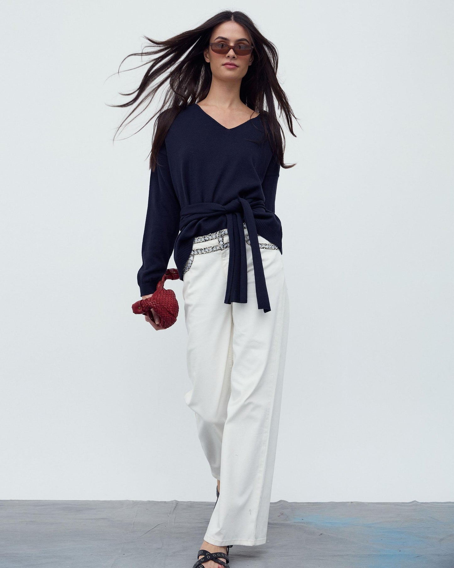 Jeans Detalle Cinturilla Blanco