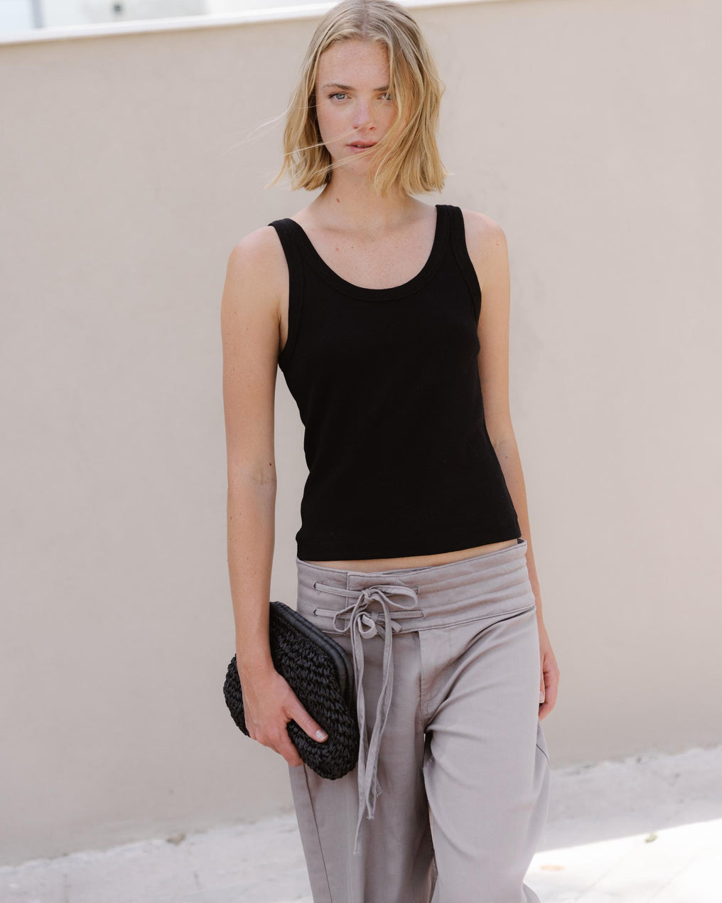T-shirt Basique Tank Noir