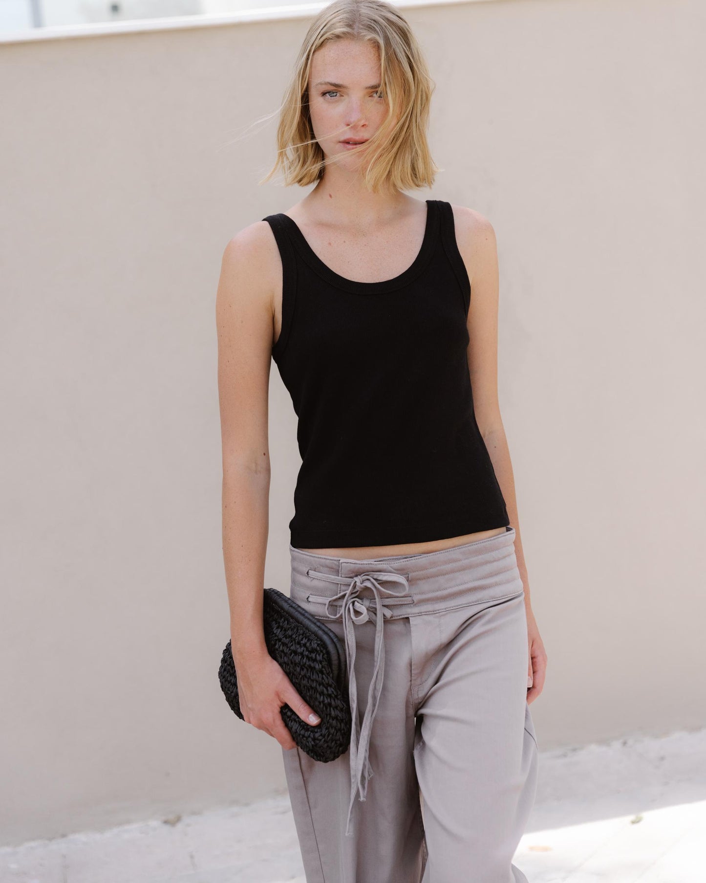 T-shirt Basique Tank Noir