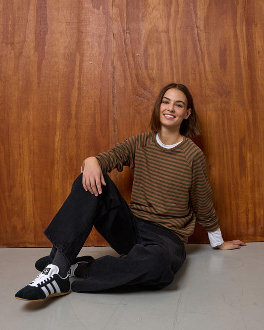 Sudadera Rayas Verde