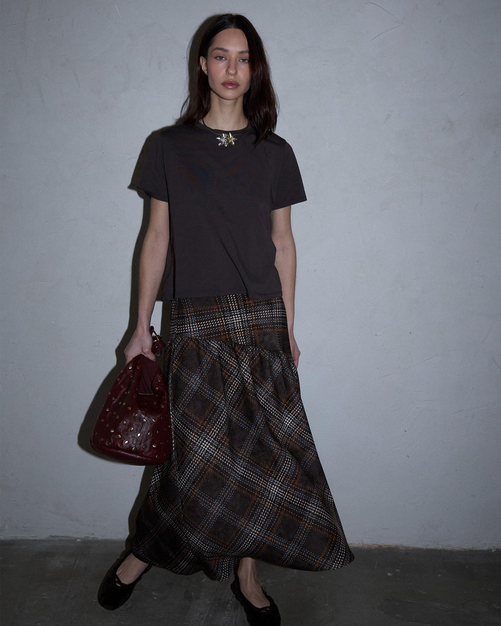 Camiseta Manga Corta Marrón